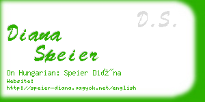 diana speier business card